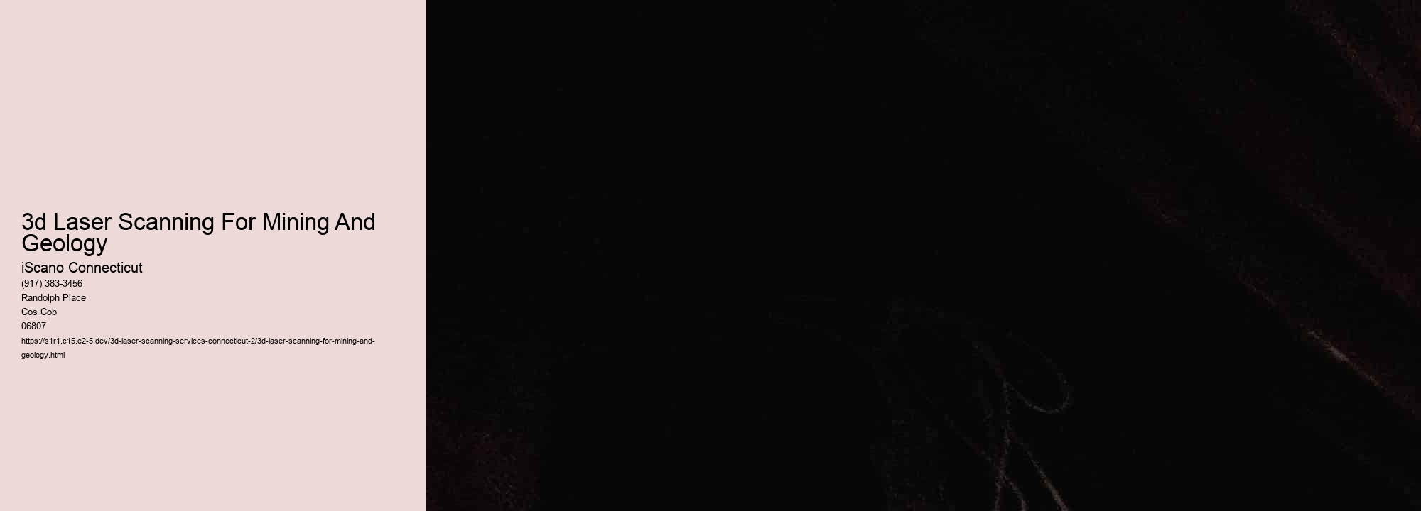 3d Laser Scanning For Mining And Geology