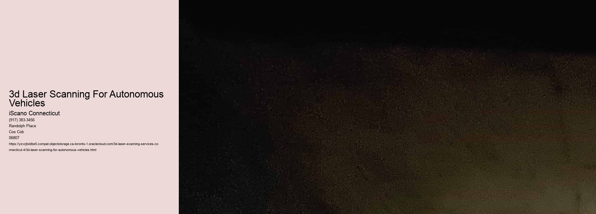 3d Laser Scanning For Autonomous Vehicles