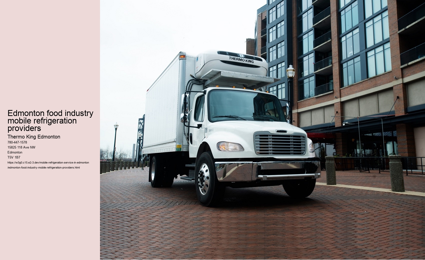 Edmonton food industry mobile refrigeration providers